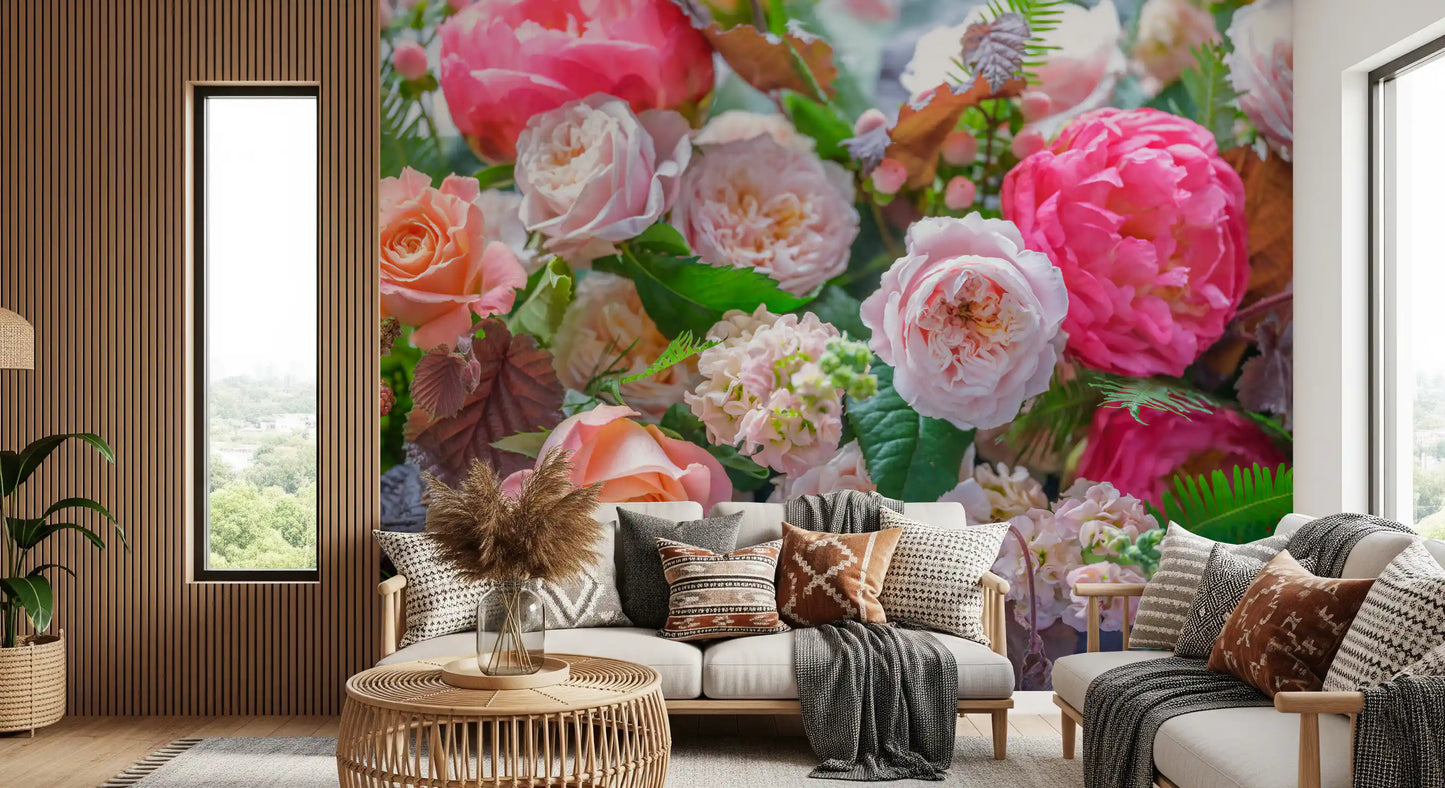 Velvet Petal Arrangement Wall Mural
