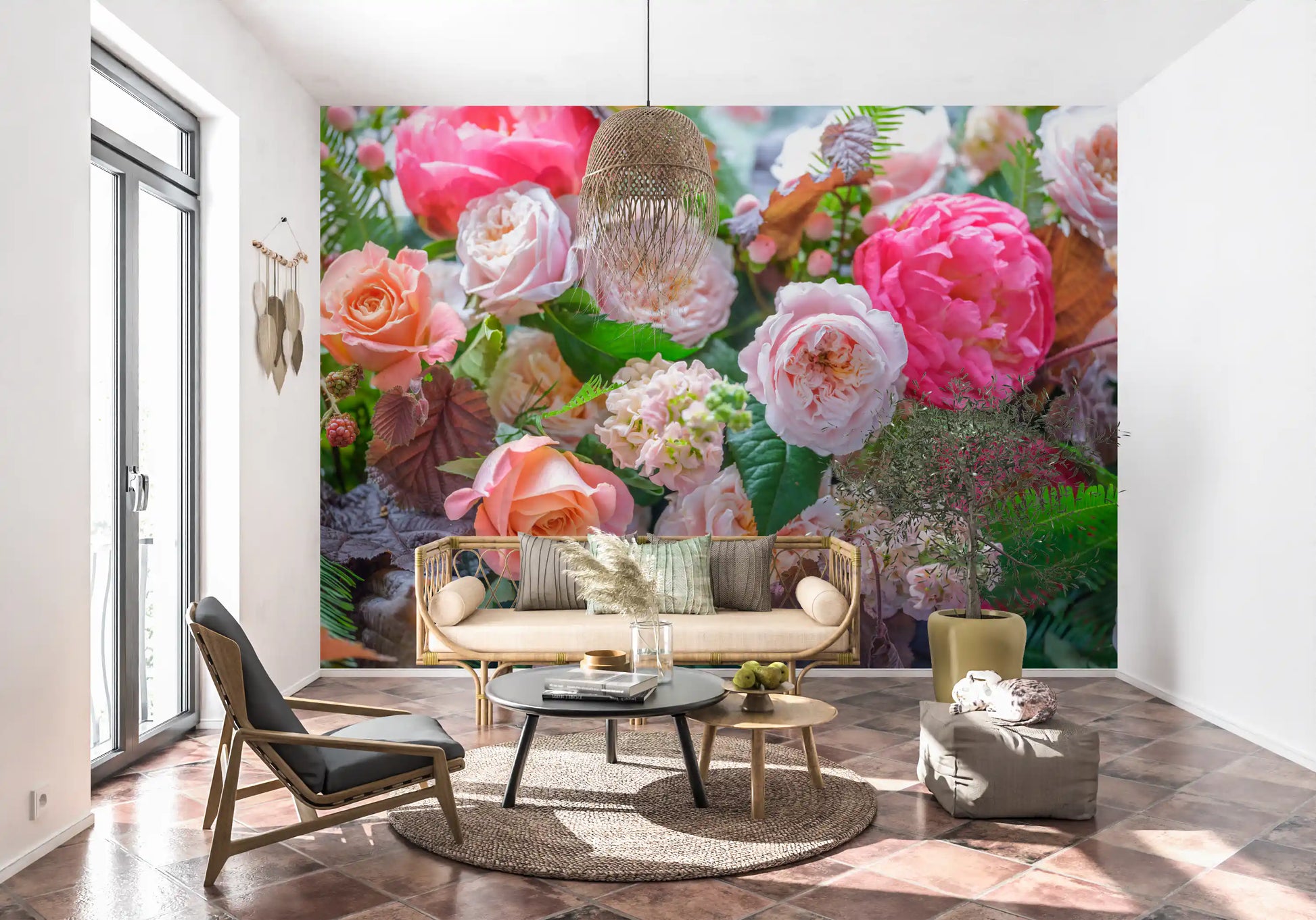 Velvet Petal Arrangement Wall Mural