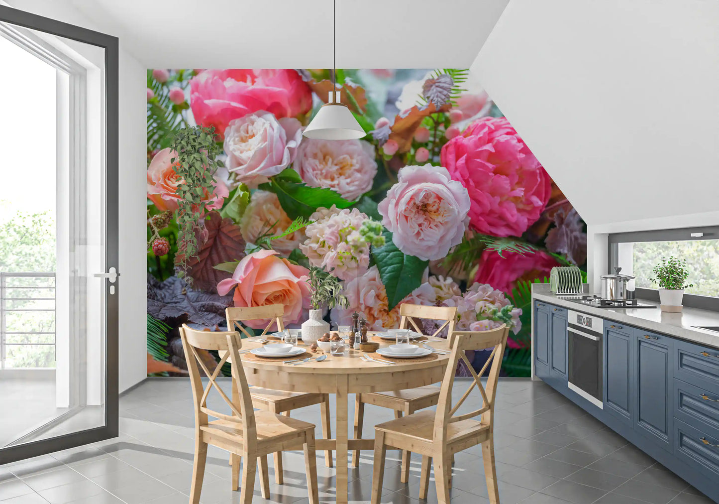 Velvet Petal Arrangement Wall Mural