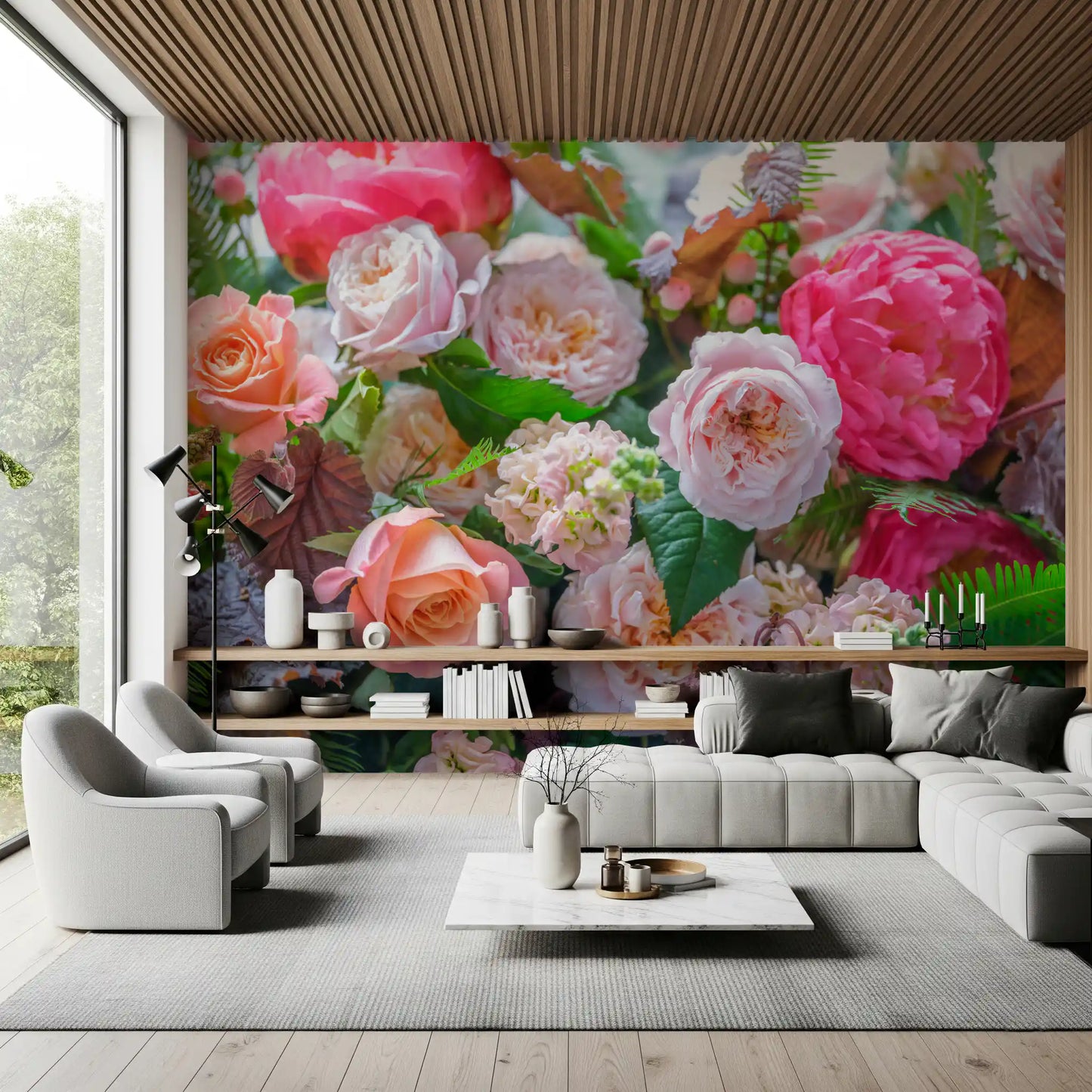 Velvet Petal Arrangement Wall Mural