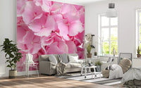 Layered Rose Petal Texture Wall Mural