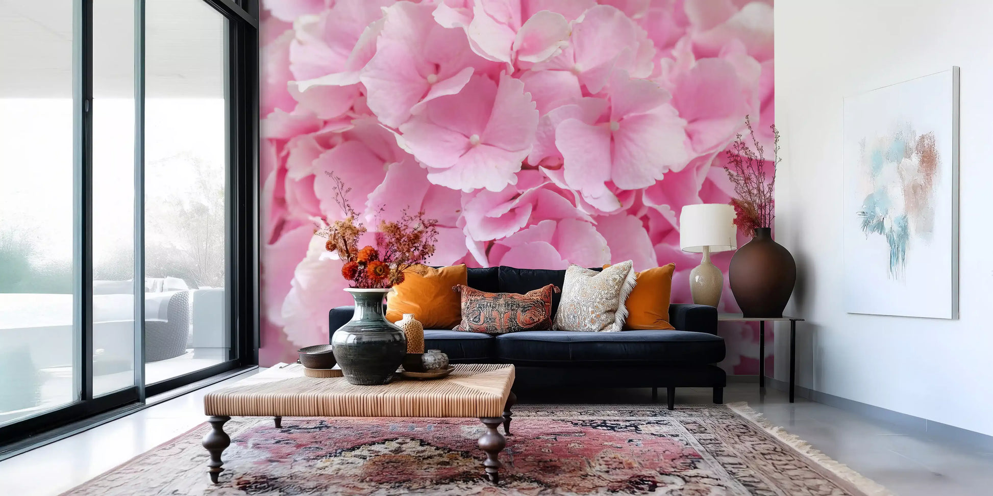Layered Rose Petal Texture Wall Mural