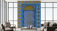 Cobalt Tile Symmetry Wall Mural