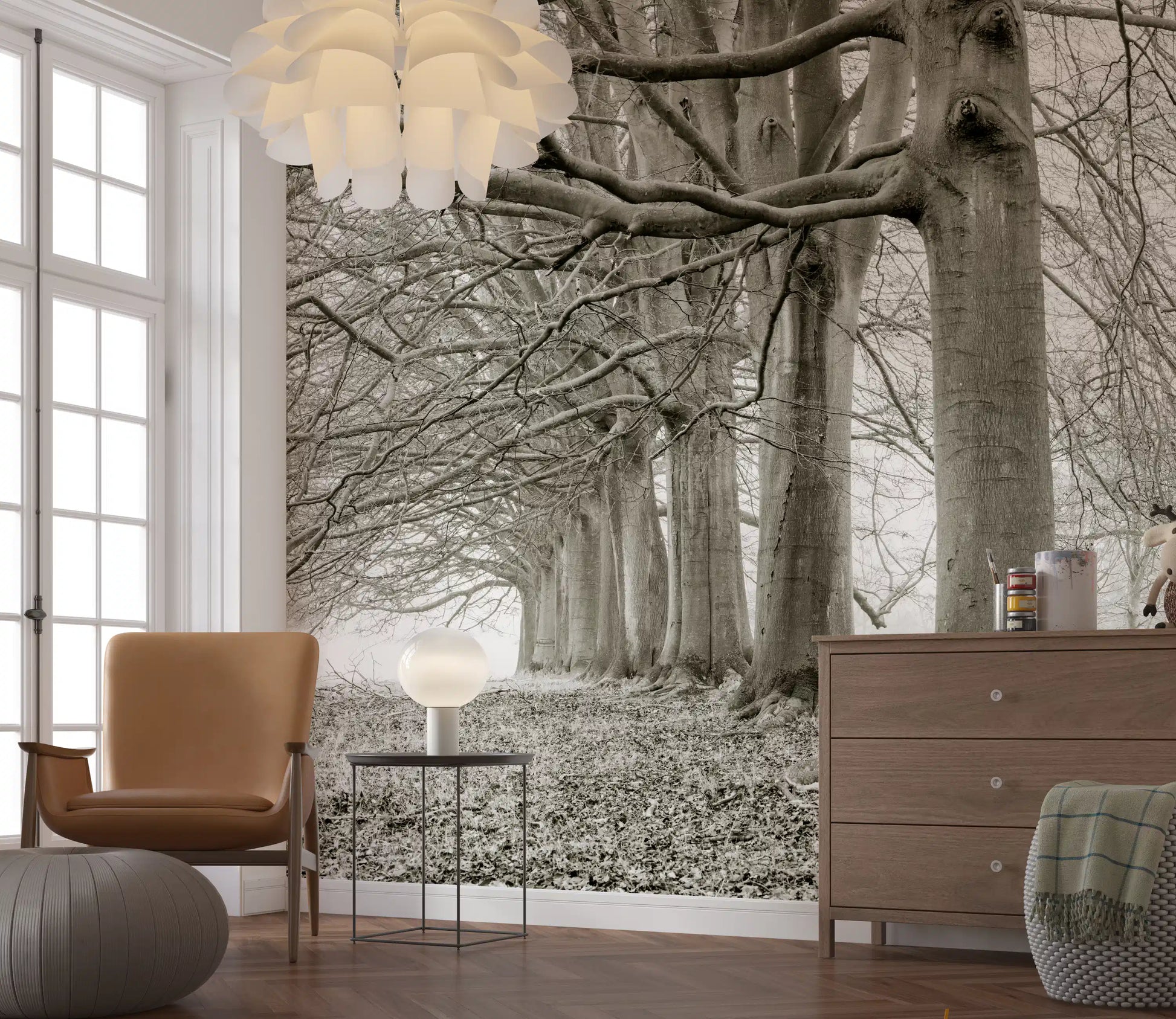 Ethereal Forest Canopy Wall Mural