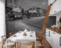Urban Night Lights Street Scene Wall Mural
