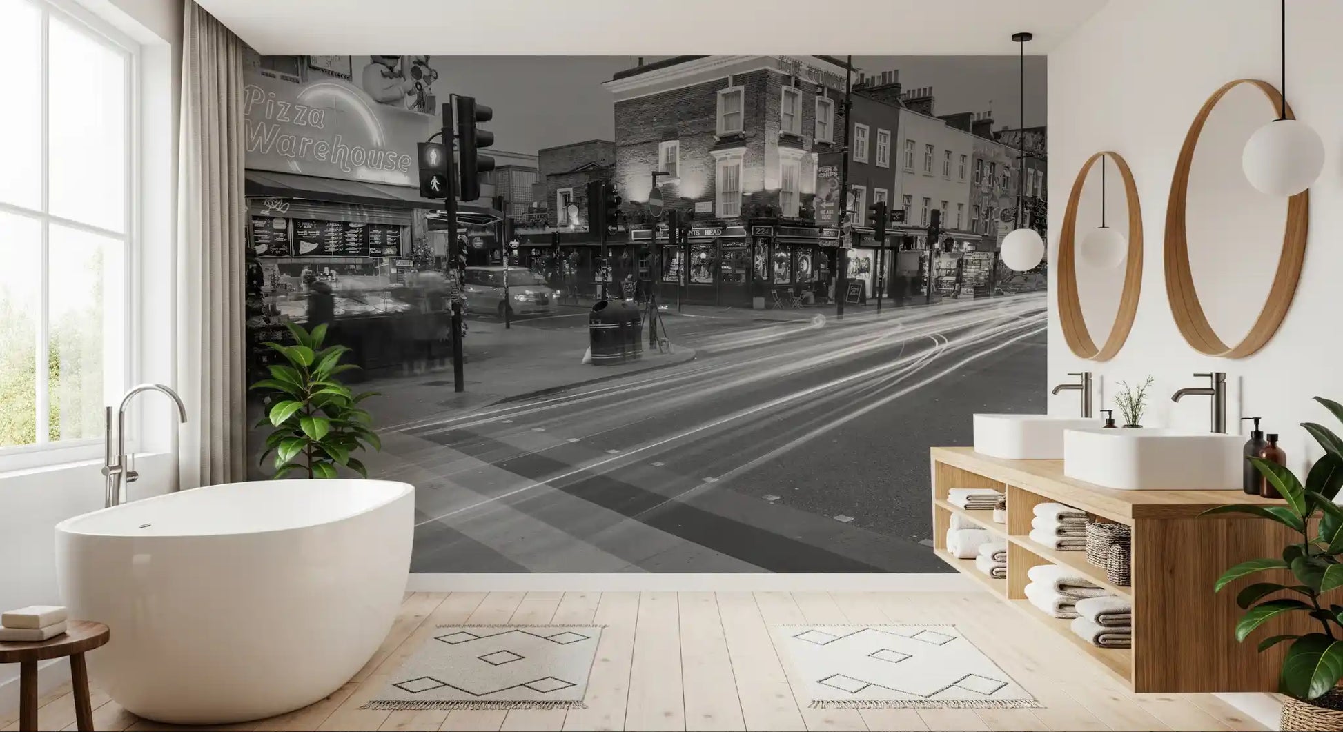 Metropolis Motion and Light Wall Mural
