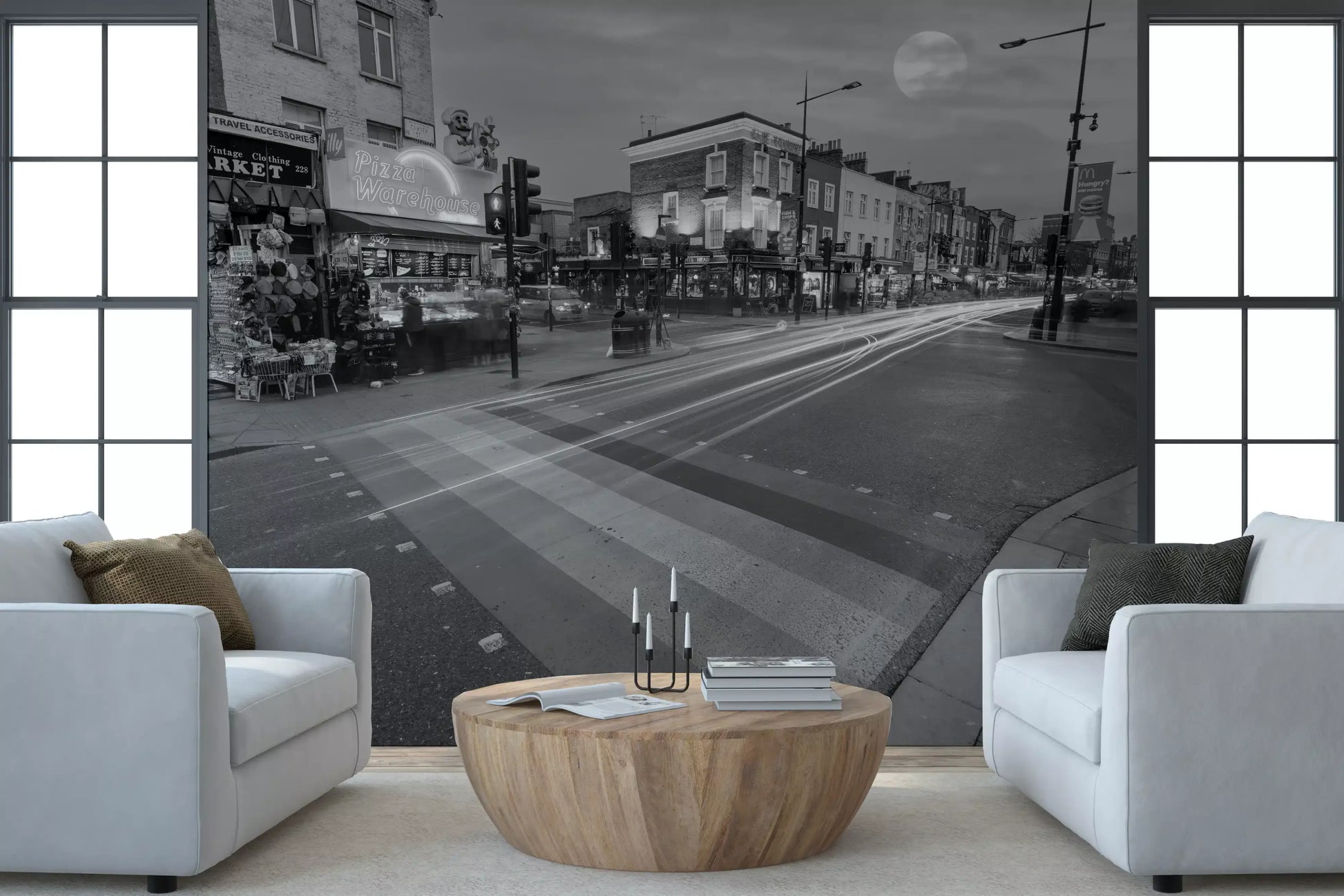 Metropolis Motion and Light Wall Mural