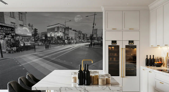 Metropolis Motion and Light Wall Mural