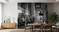 Classic Cobblestone Bistro Wall Mural