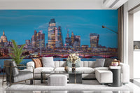 Thames River Urban Twilight Wall Mural