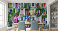 Urban Entrance Architectural Mosaic Wall Mural