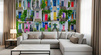 Urban Entrance Architectural Mosaic Wall Mural