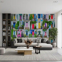 Urban Entrance Architectural Mosaic Wall Mural