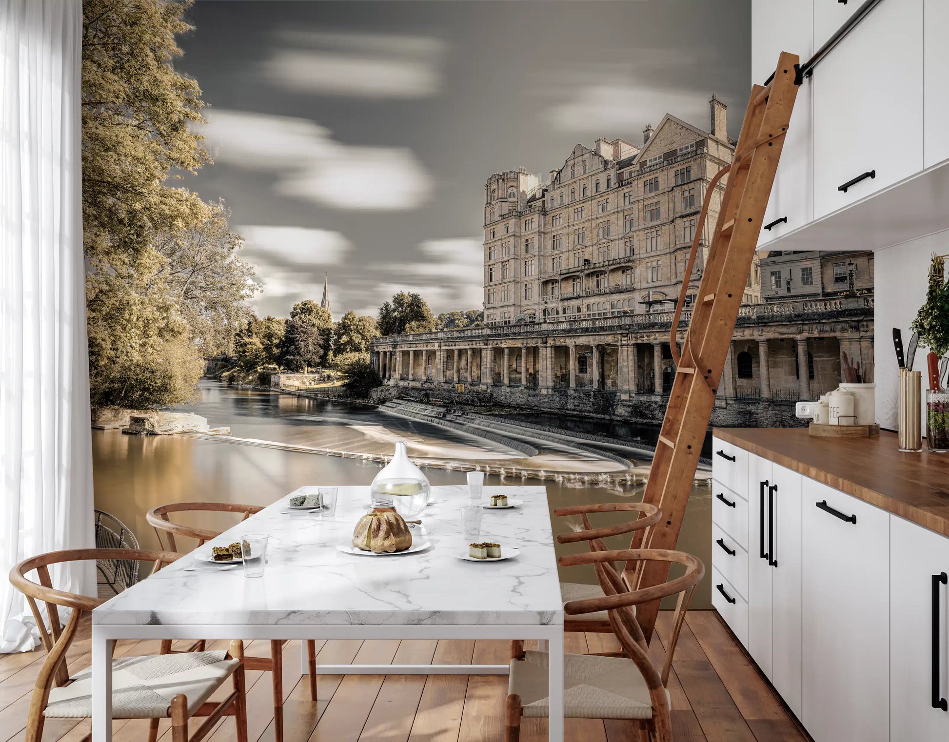 Bath Riverside Architectural Heritage Wall Mural