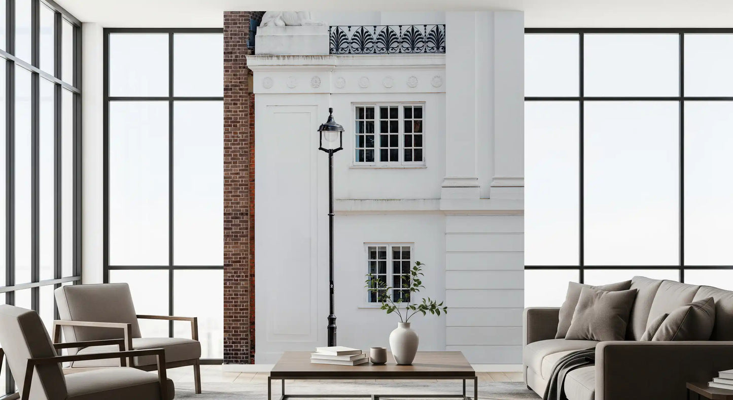 Neoclassical London Architectural Facade Wall Mural