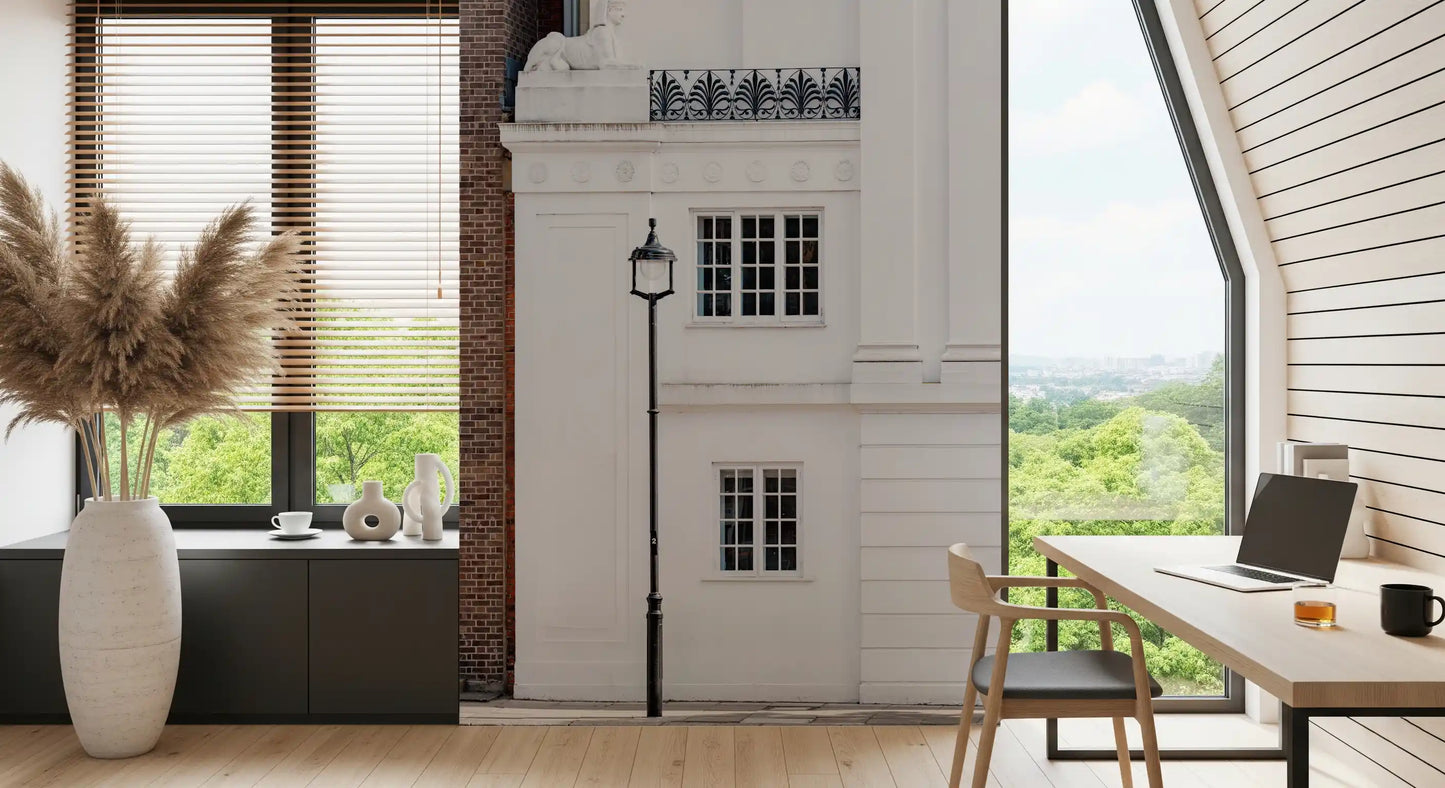 Neoclassical London Architectural Facade Wall Mural