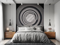 Concentric Skylight Perspective Wall Mural
