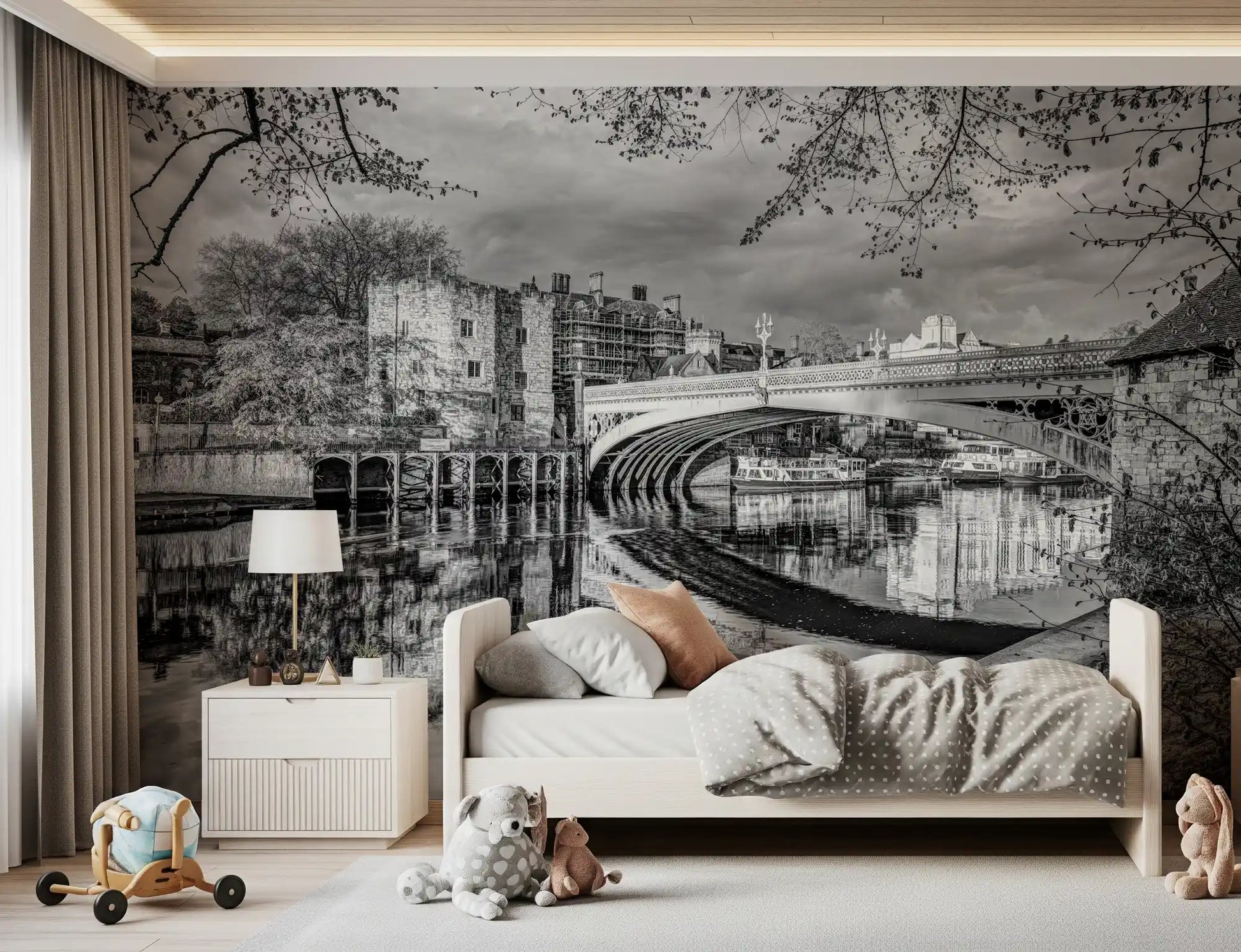Riverside Heritage Architecture Wall Mural