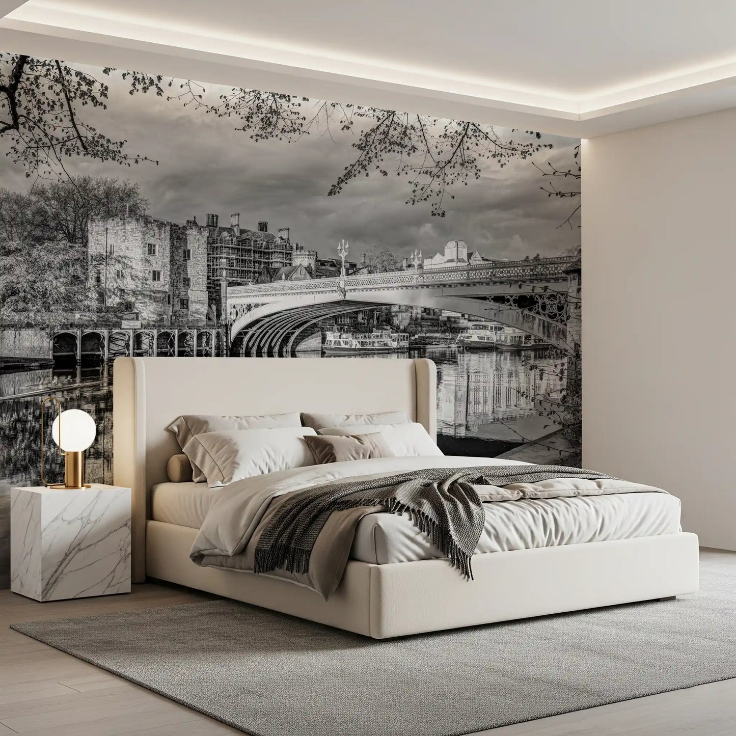 Riverside Heritage Architecture Wall Mural