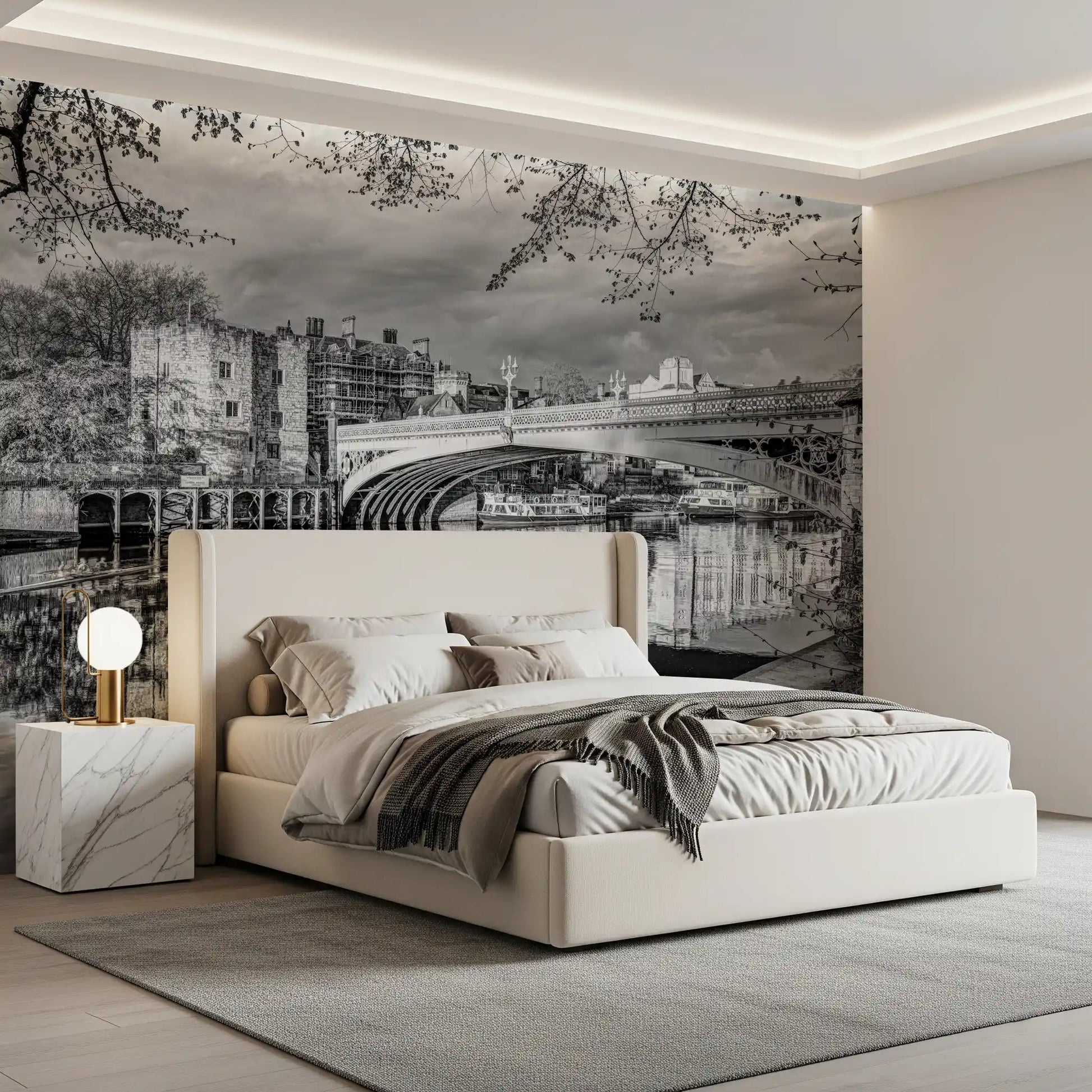 Riverside Heritage Architecture Wall Mural