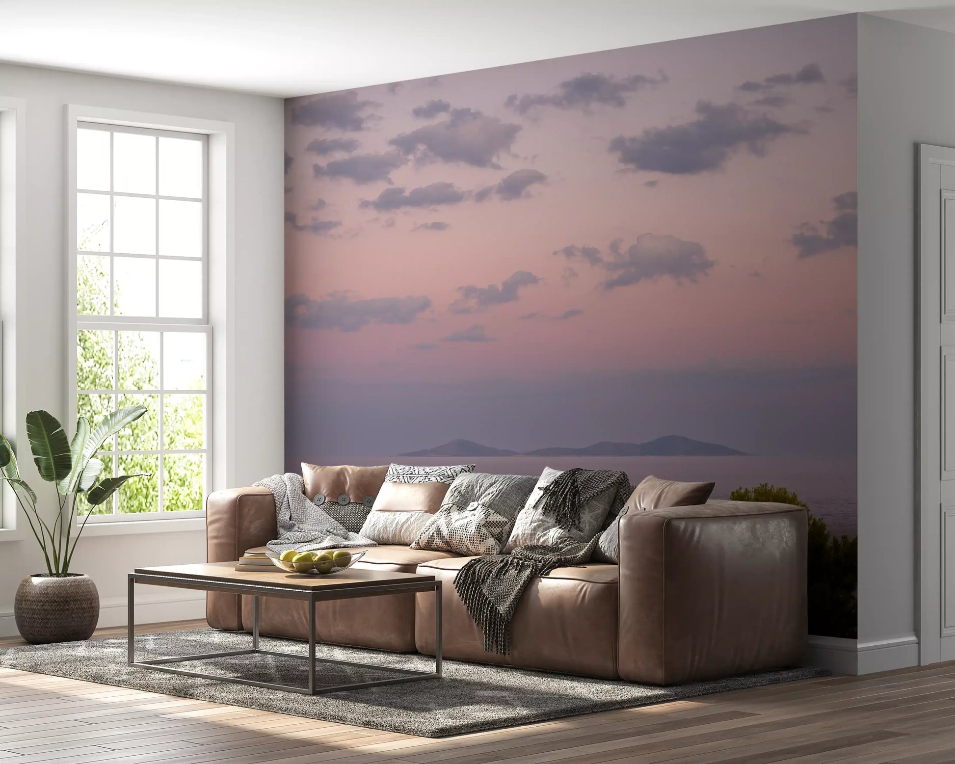Ethereal Island Dusk Wall Mural