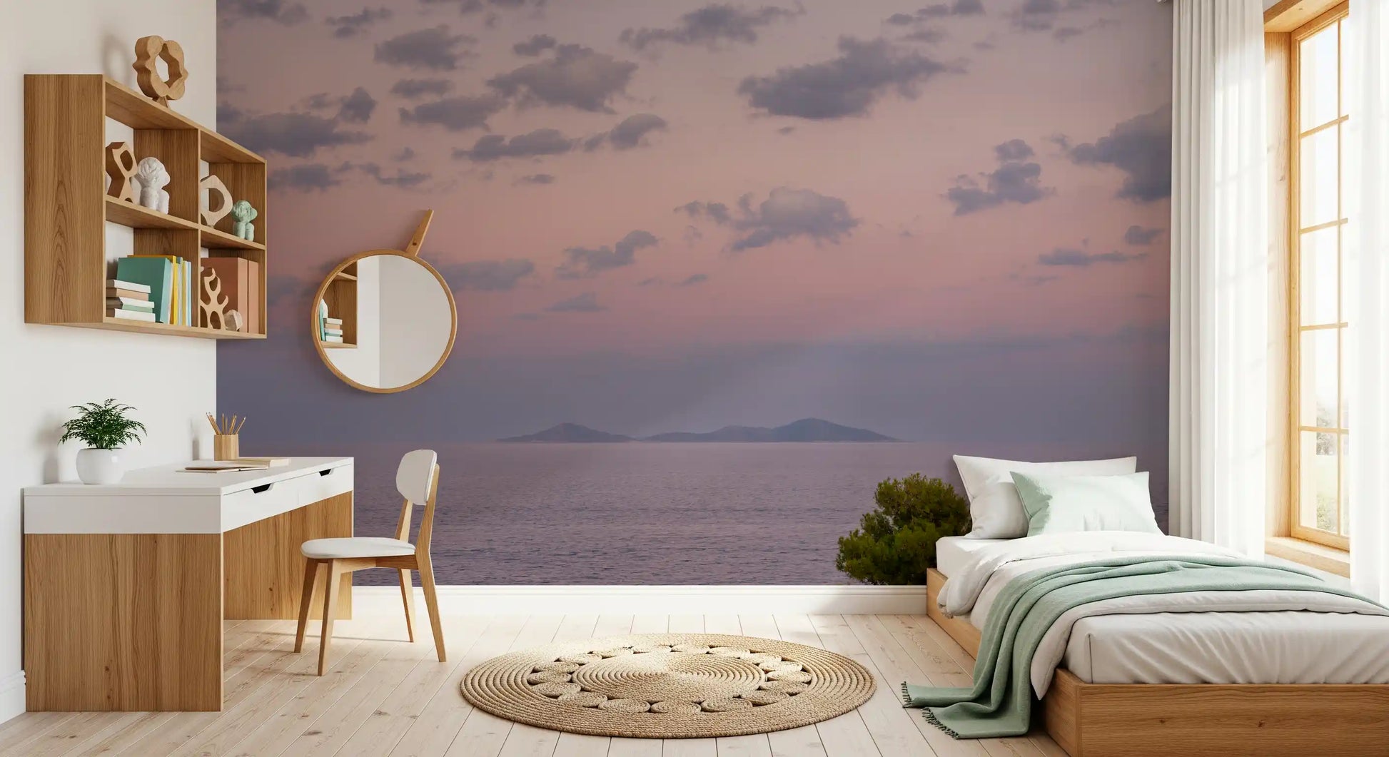 Ethereal Island Dusk Wall Mural