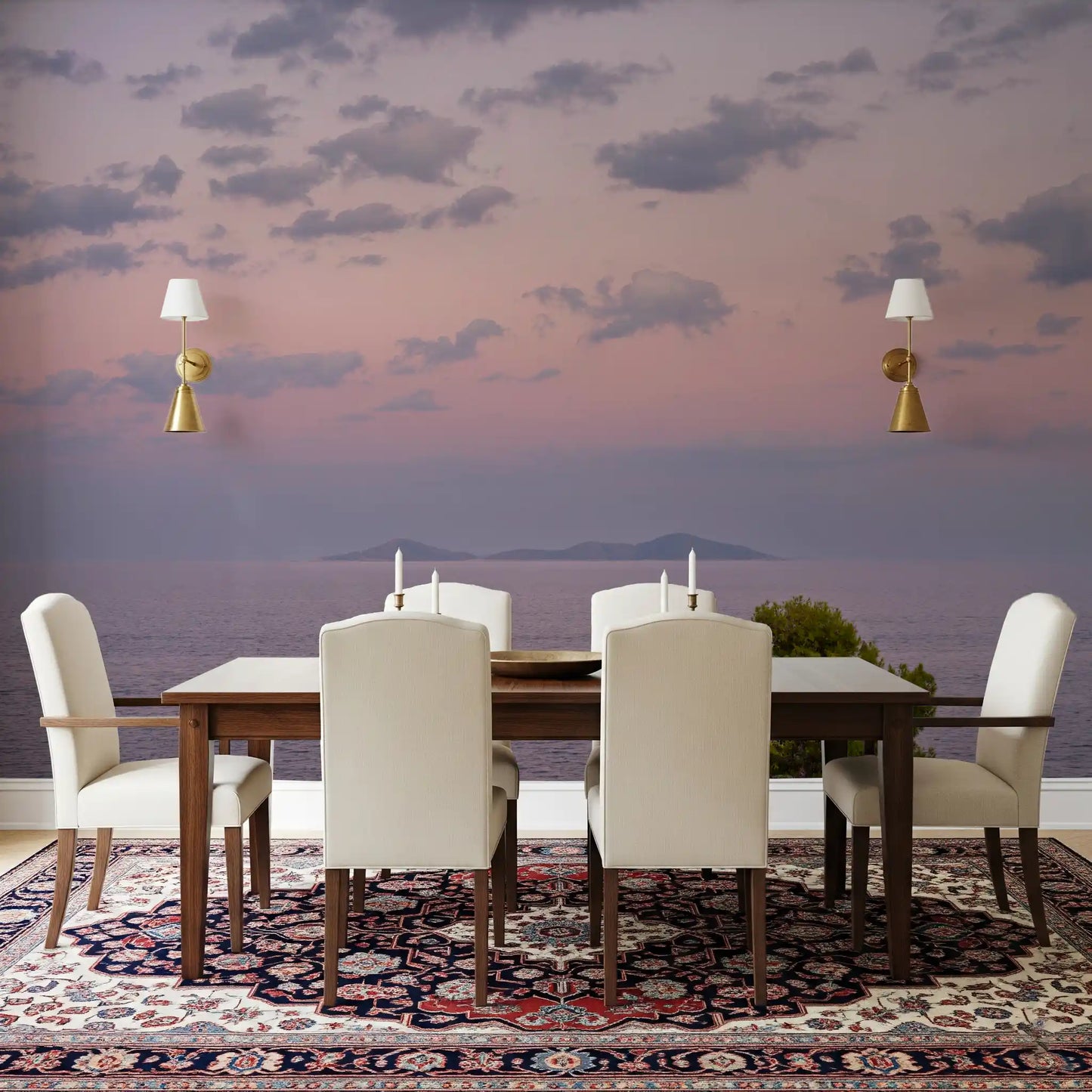 Ethereal Island Dusk Wall Mural