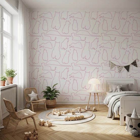 Munki and the Spot - Berries & Milk Wallpaper⁠