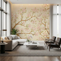 Pink Blossoms Wall Mural