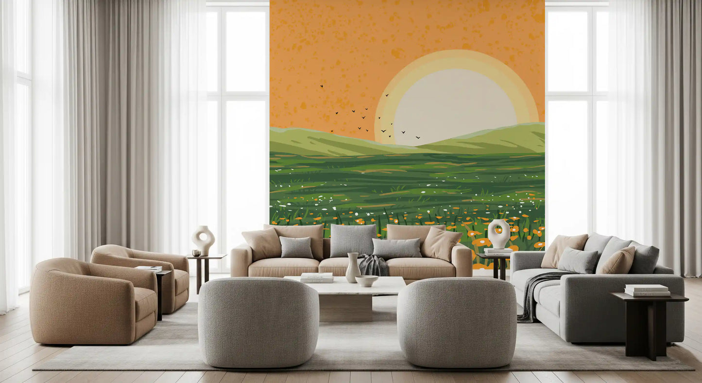 Sunset Wall Mural