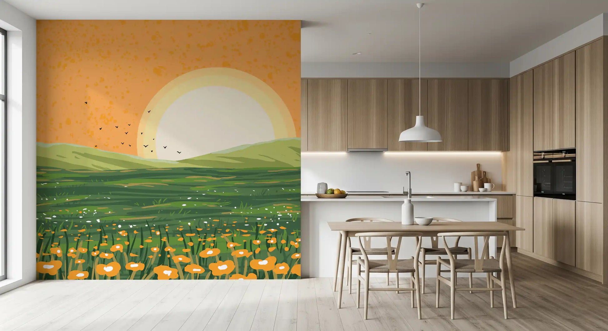 Sunset Wall Mural