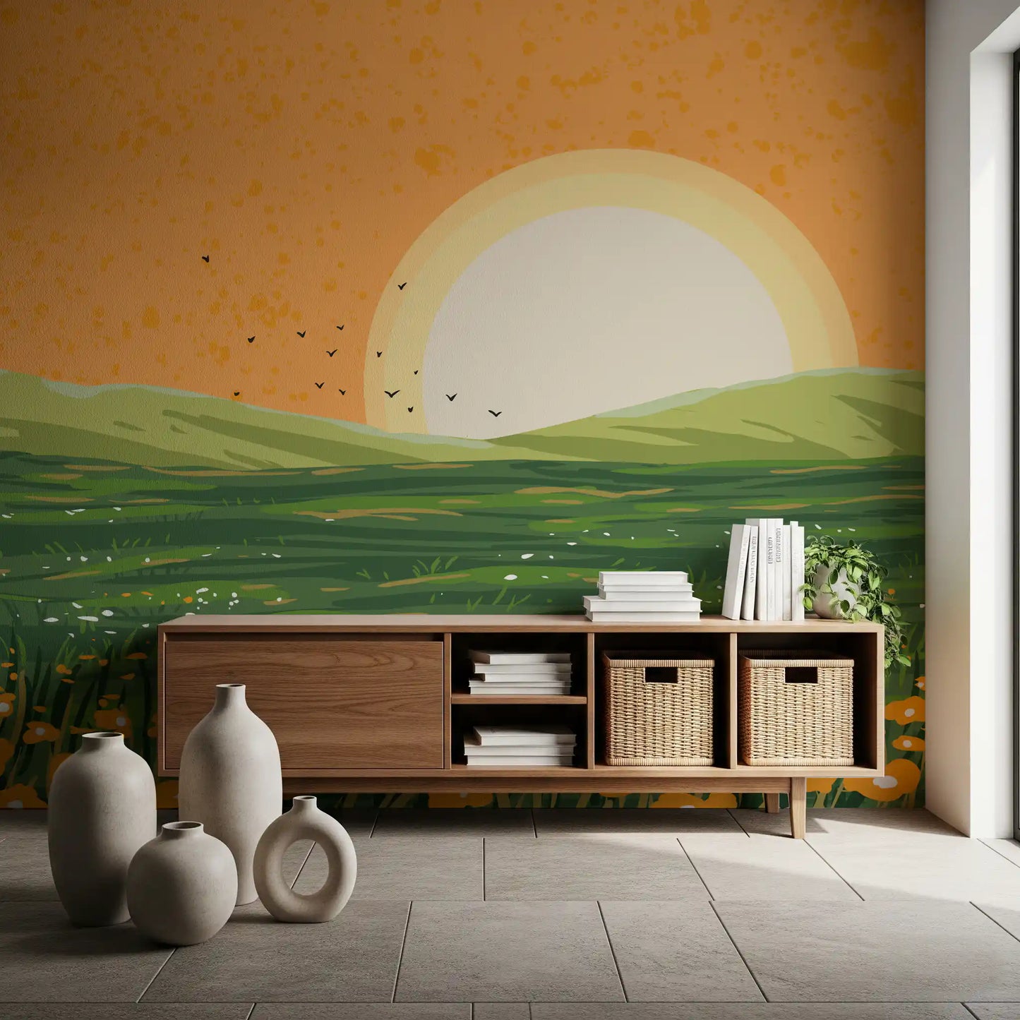 Sunset Wall Mural