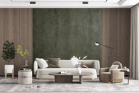 Scratched Suede - Olive Juice Wall Mural