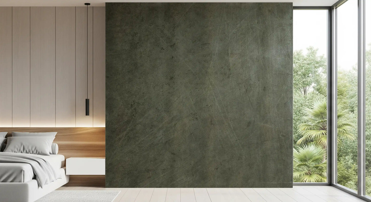 Scratched Suede - Olive Juice Wall Mural