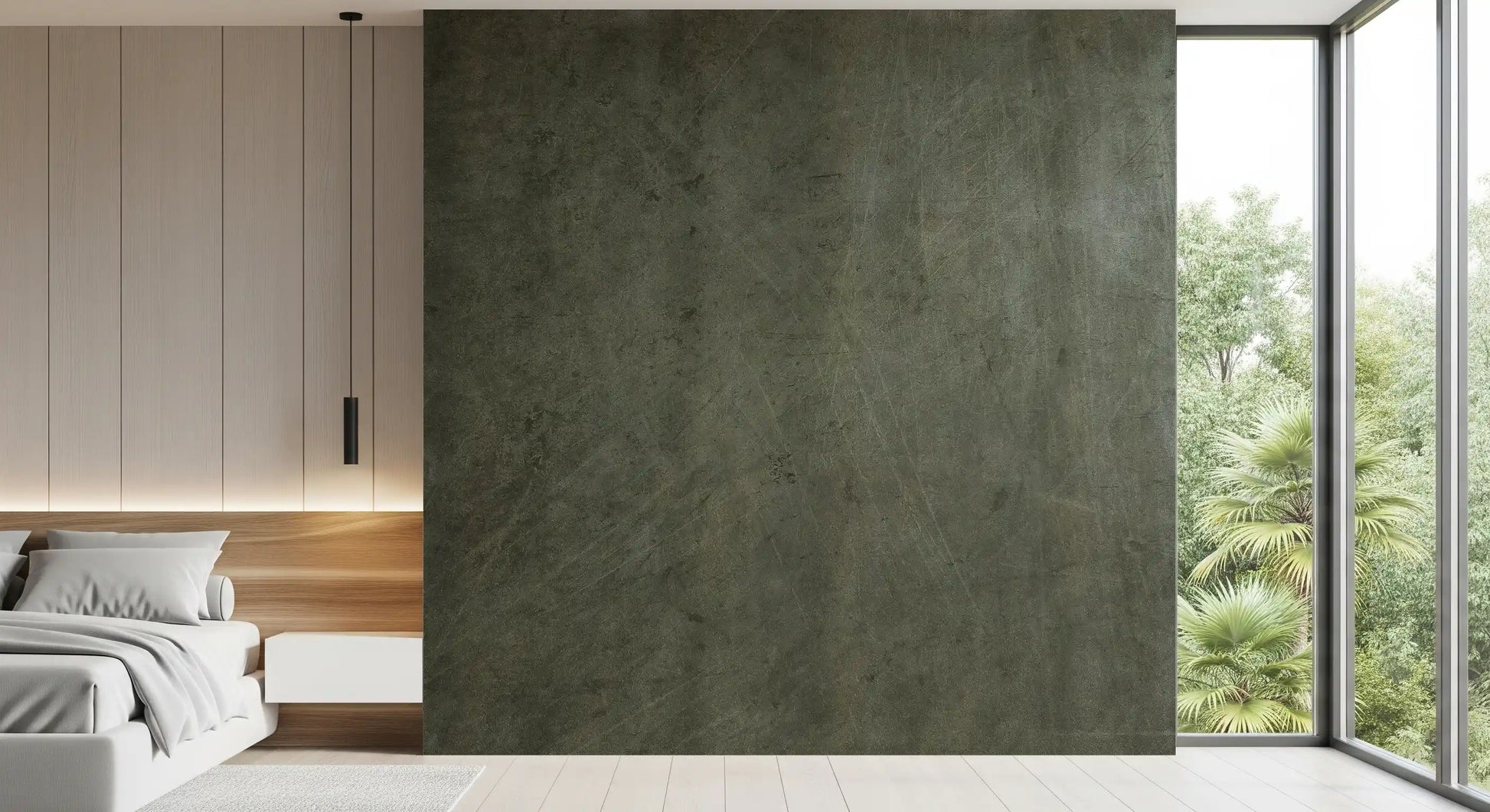 Scratched Suede - Olive Juice Wall Mural