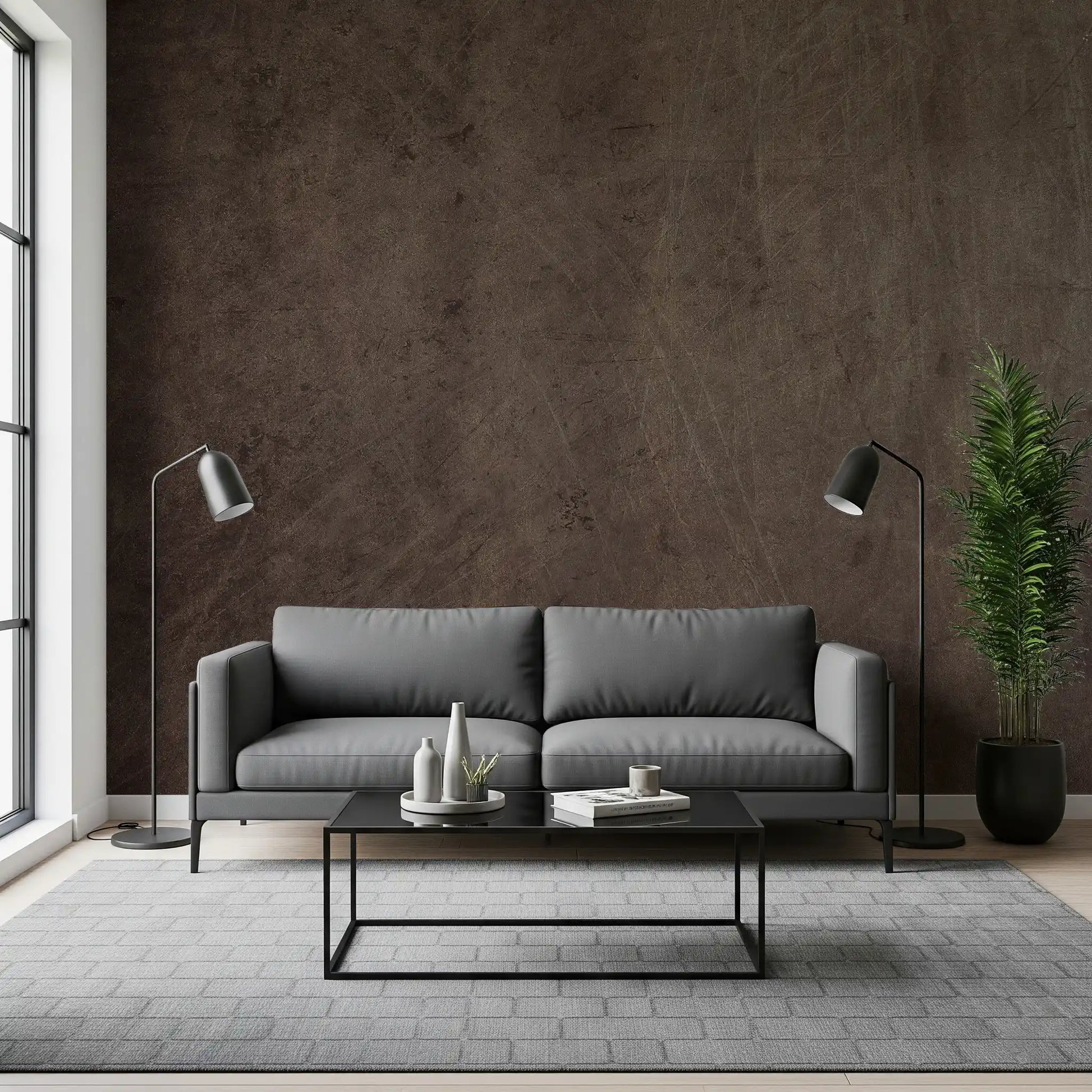 Scratched Suede - Mocha Wall Mural