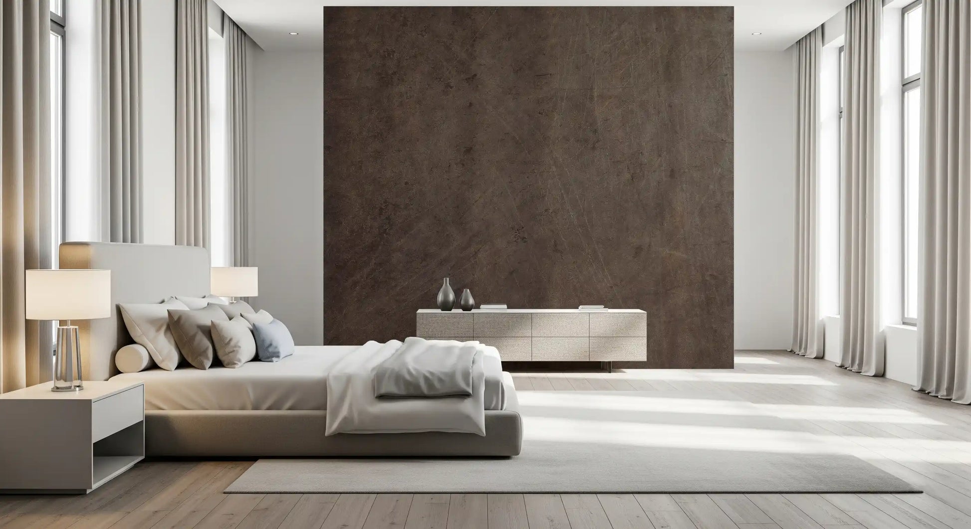 Scratched Suede - Mocha Wall Mural