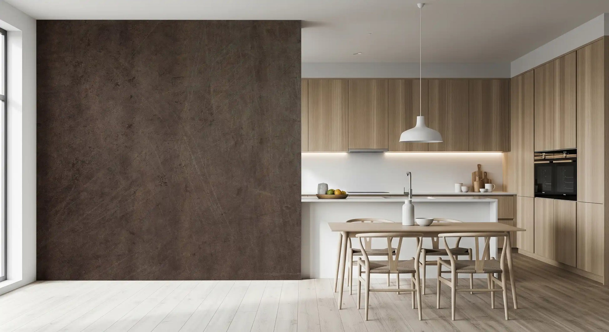 Scratched Suede - Mocha Wall Mural