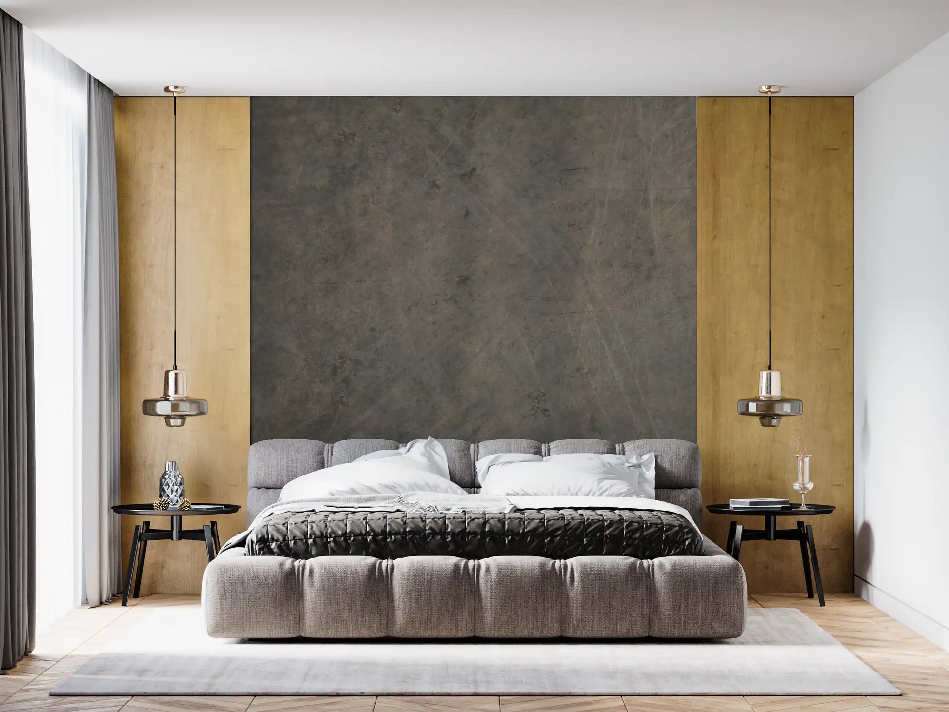 Scratched Suede - Warm Gray Wall Mural