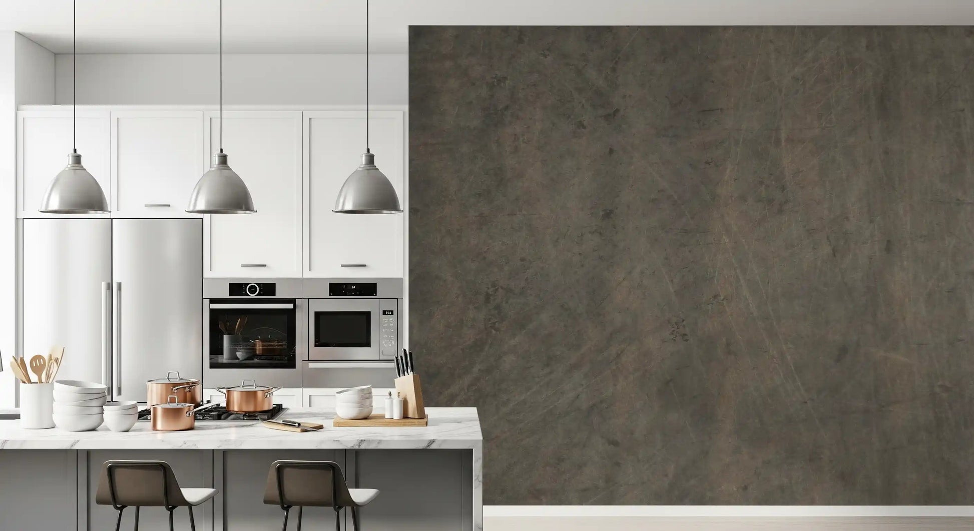 Scratched Suede - Warm Gray Wall Mural