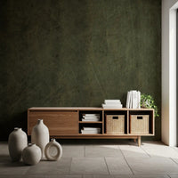 Scratched Suede - Dark Olive Wall Mural