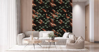 Koi Pond with Dragonflies Wall Mural