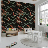 Koi Pond with Dragonflies Wall Mural