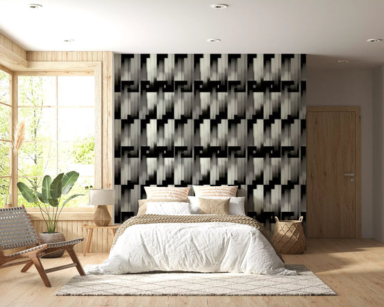 Monochrome Geometric Pre-Columbian - MOCHE Wallpaper⁠