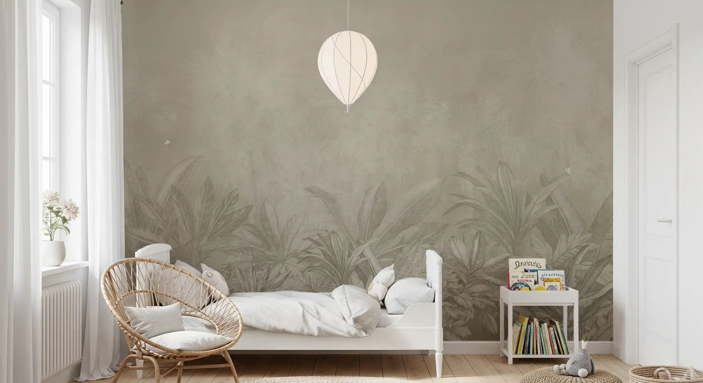 Jungle Mists - Bisque Wall Mural