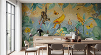 Botanical Jungle Adventure Scene Wall Mural
