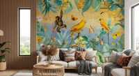 Botanical Jungle Adventure Scene Wall Mural