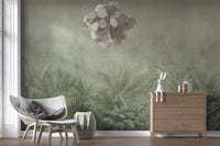 Jungle Mists - Sage Wall Mural