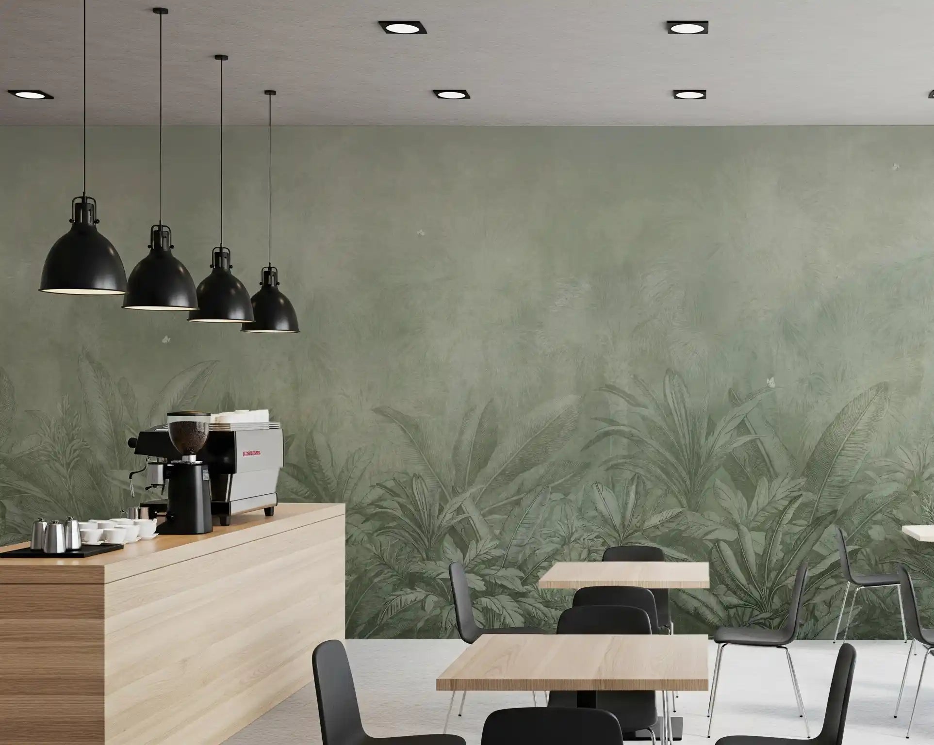 Jungle Mists - Sage Wall Mural