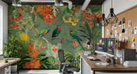 Exotic Botanical Explorer Mural Wall Mural